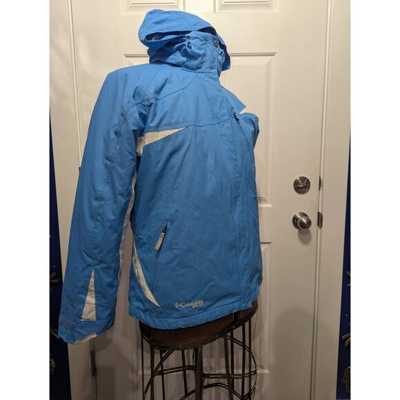 Columbia XCO Women’s Large Interchange 3-in-1 Jacket – Blue – Removable Hood – E - Picture 2 of 16